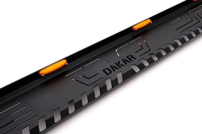 Side sills Dakar V1 with LED (2 pcs., metal) for Isuzu D-Max 2019↗ - Reelken Auto