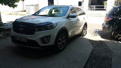 The hood deflector (EuroCap) for Kia Sorento III UM 2014-2020 - Reelken Auto