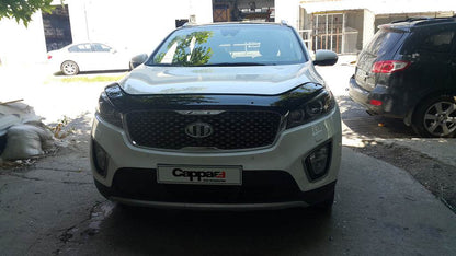 The hood deflector (EuroCap) for Kia Sorento III UM 2014-2020 - Reelken Auto