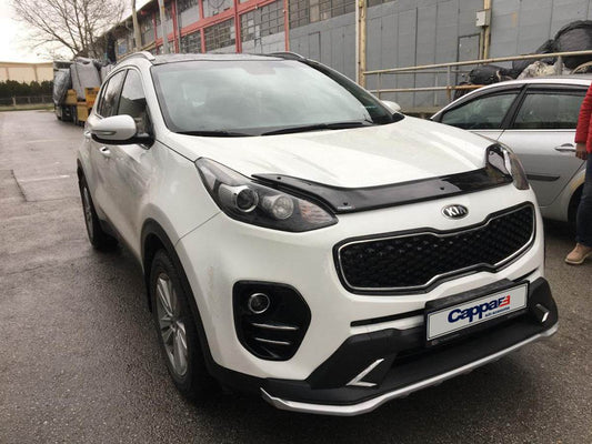 The hood deflector (EuroCap) for Kia Sportage 2015-2021 - Reelken Auto