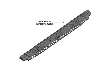 Side Steps Dakar V1 (2 pcs, metal) for Dacia Duster 2018-2024 - image 4