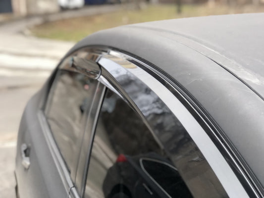 Window Deflectors (4 pcs, Sunplex Sport) for Honda Civic Sedan VIII 2006-2011 - image 2