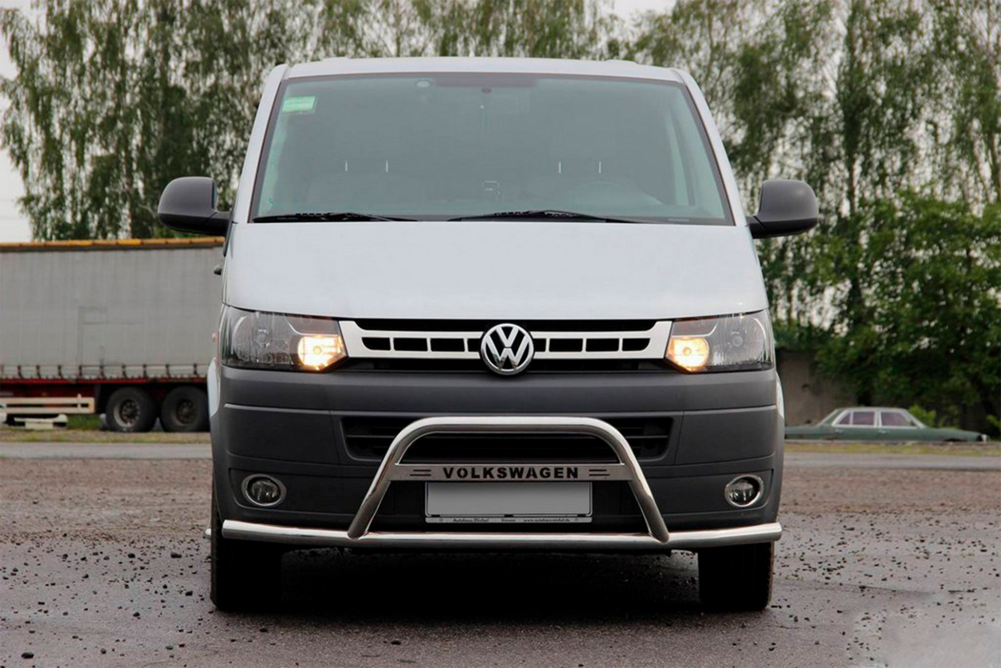 Bull Bar WT007ST (Stainless Steel) for Volkswagen T5 2010-2015 - image 1