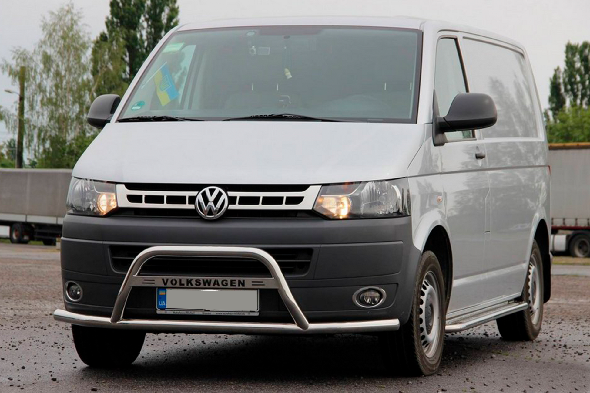 Bull Bar WT007ST (Stainless Steel) for Volkswagen T5 2010-2015 - image 2