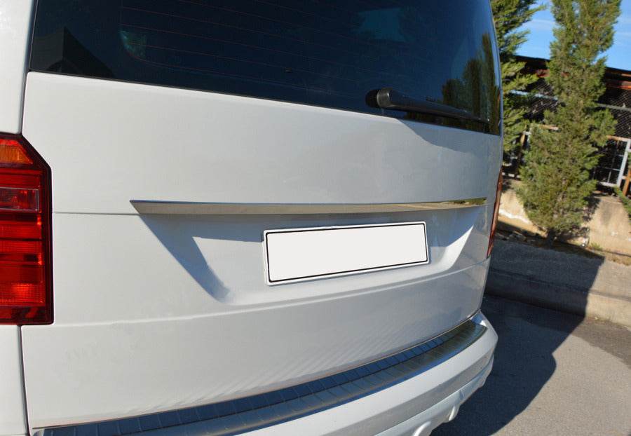 Overlay above the number (1 door, stainless steel) for Volkswagen Caddy 2015-2020 - Reelken Auto
