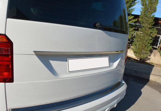 Chrome trim above license plate (1-door, stainless steel) for Volkswagen Caddy 2015-2020 - image 2