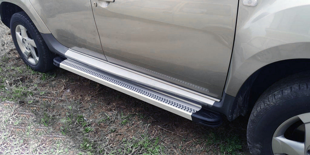 Side Steps Maya V2 (2 pcs, Aluminum) for Renault Duster 2008-2017 - image 1