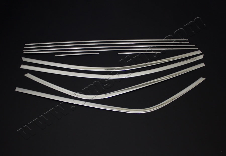 Full Window Trim Set (10 pcs, Stainless Steel) for Hyundai I-20 2014-2020 - image 4