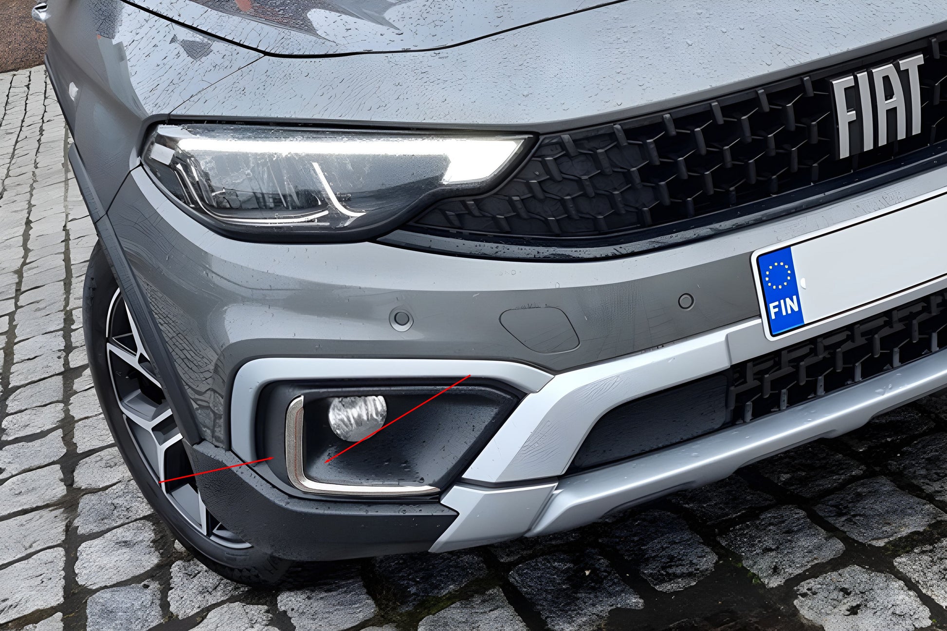 Stainless Steel Fog Light Trims for Fiat Tipo Cross 2021- - image 3
