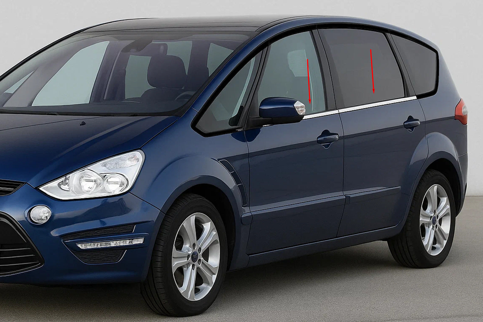 Window Trim Stainless Steel (4 pcs) for Ford S-Max 2007-2014 - image 1