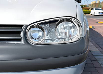 Headlight Covers Glasses V2 (2 pcs, plastic) for Volkswagen Golf 4 1997-2006 - image 1