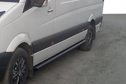 Side Bars Black (2 pcs, Stainless Steel) for Mercedes Sprinter W906 2006-2018 - image 4