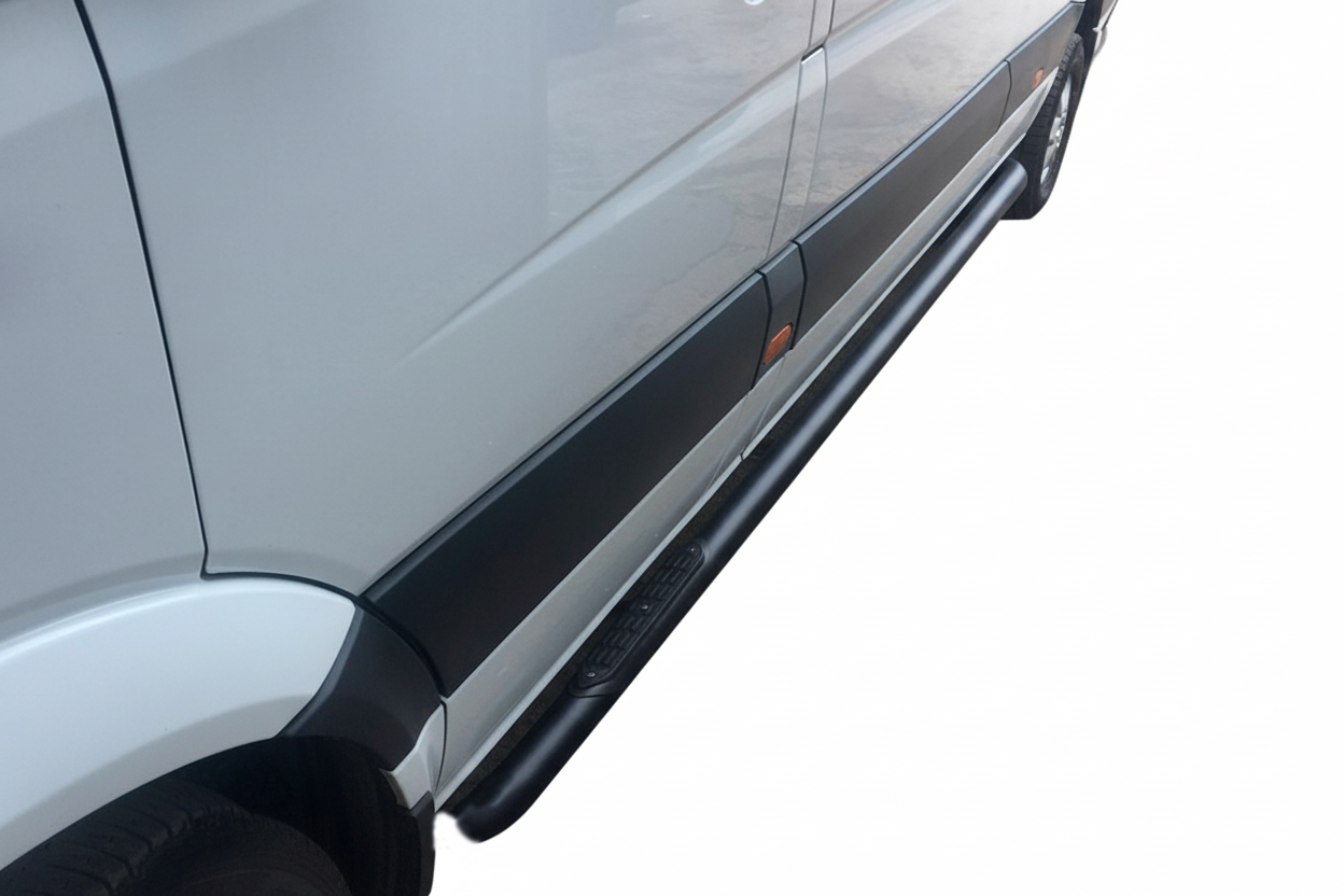 Side Bars Black (2 pcs, Stainless Steel) for Volkswagen Crafter 2006-2016 - image 5