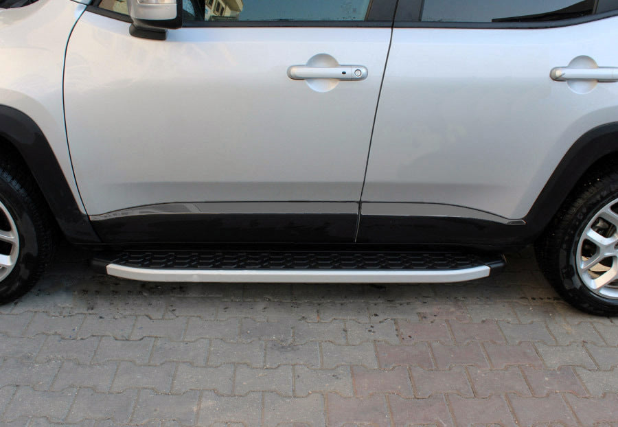 Black Chrome Door Mouldings (4 pcs, Stainless Steel) for Jeep Renegade 2014- - image 3