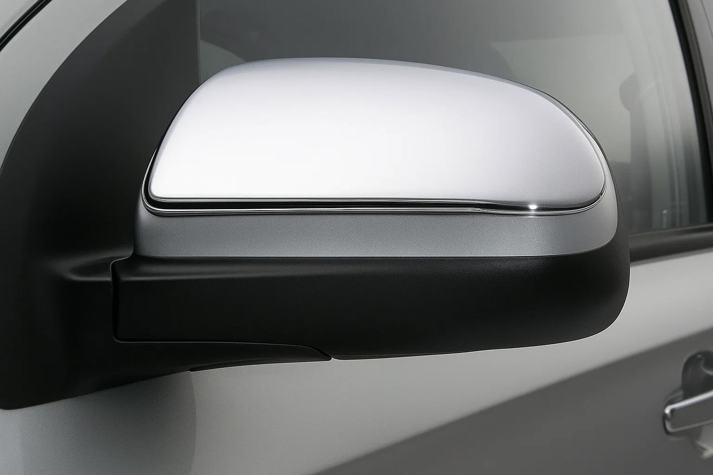 Mirror Covers (2 pcs, Stainless Steel) for Chevrolet Aveo T250 2005-2011 - image 1