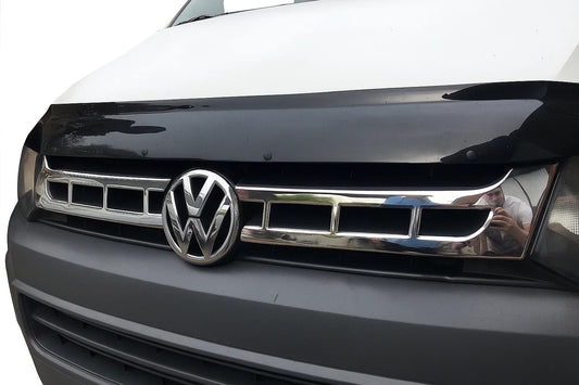 Grille Trim Covers Chrome (Carmos, 2 pcs, Stainless Steel) for Volkswagen T5 2010-2015 - image 1