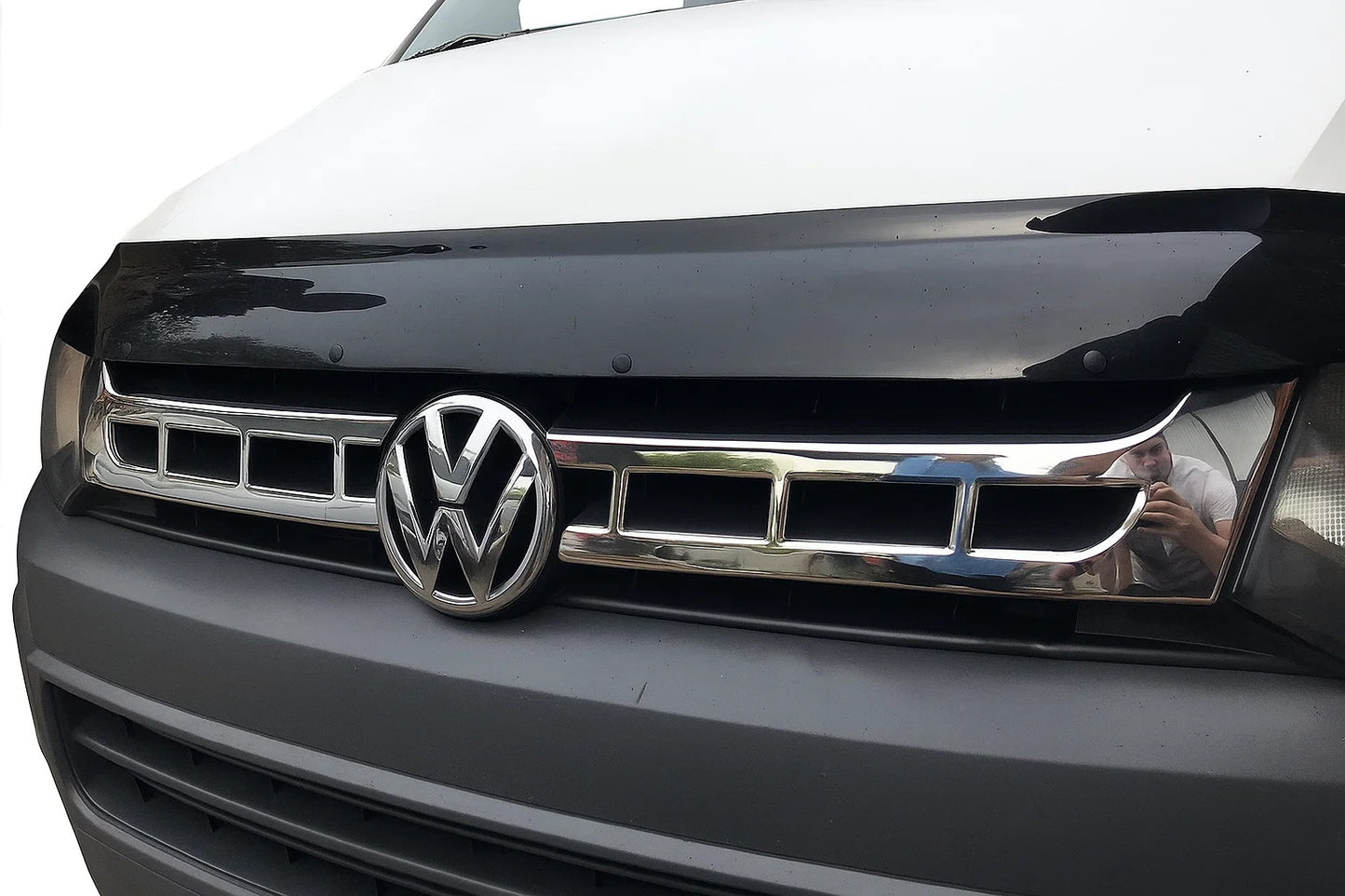 Grille Trim Covers Chrome (Carmos, 2 pcs, Stainless Steel) for Volkswagen T5 2010-2015 - image 1