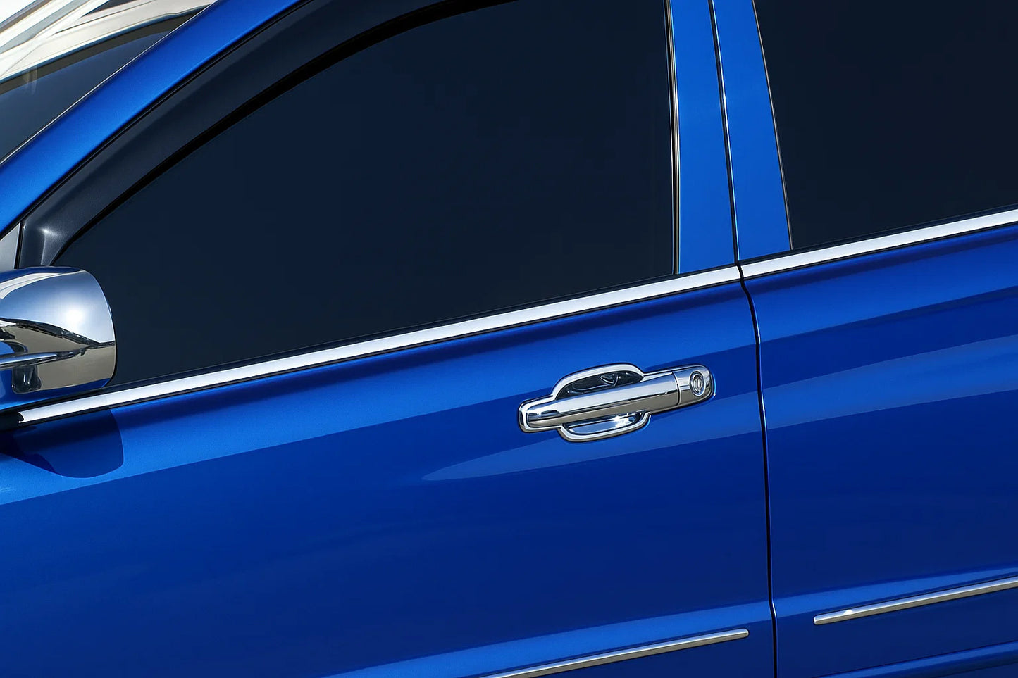 Side window chrome trims (4 pcs, stainless steel) for SsangYong Action 2005-2018 - image 1