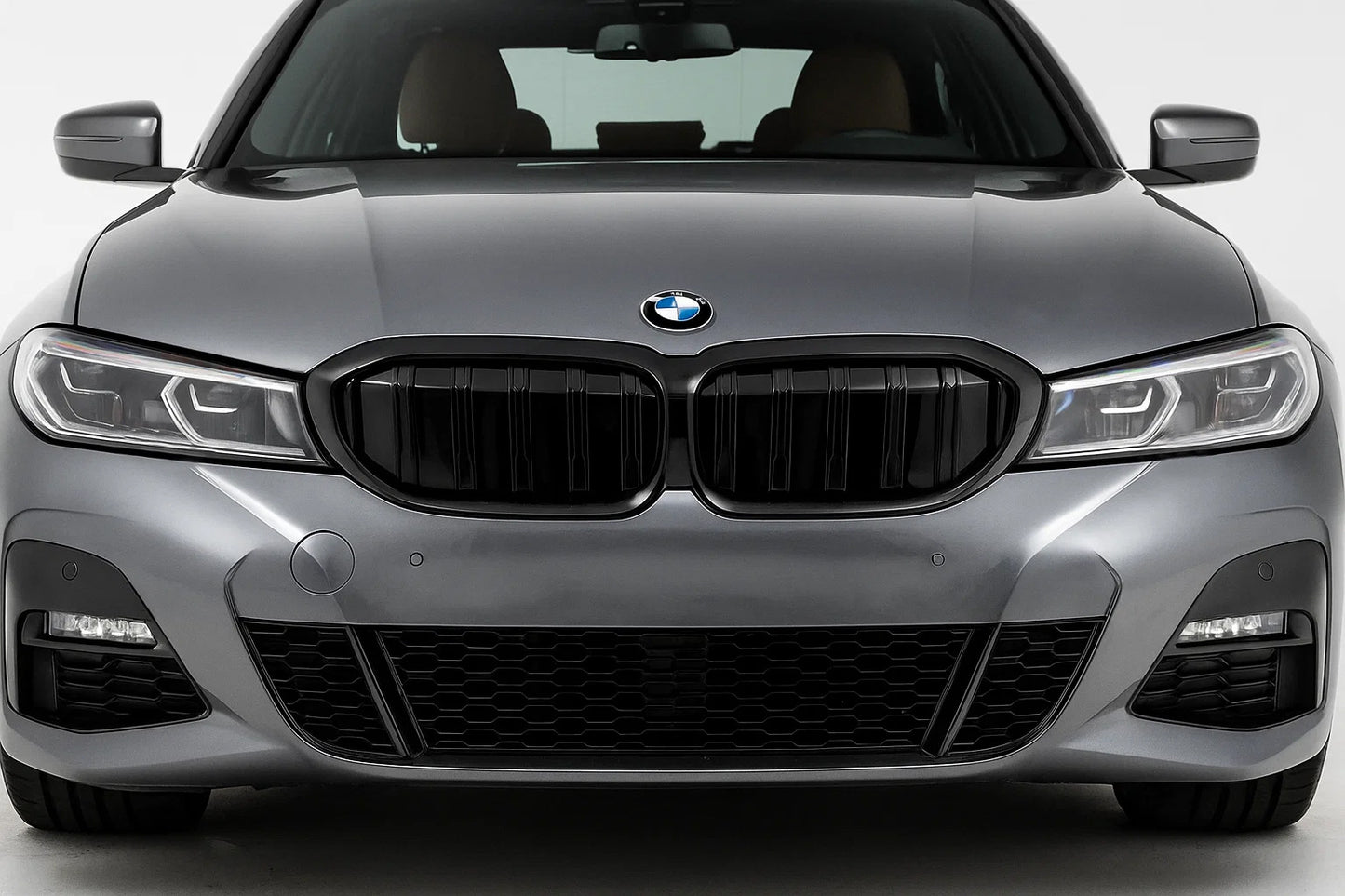 Kidney Grilles M-Look (for G28 2022+, Gloss Black) for BMW 3 Series G20/G21 2018- - image 1