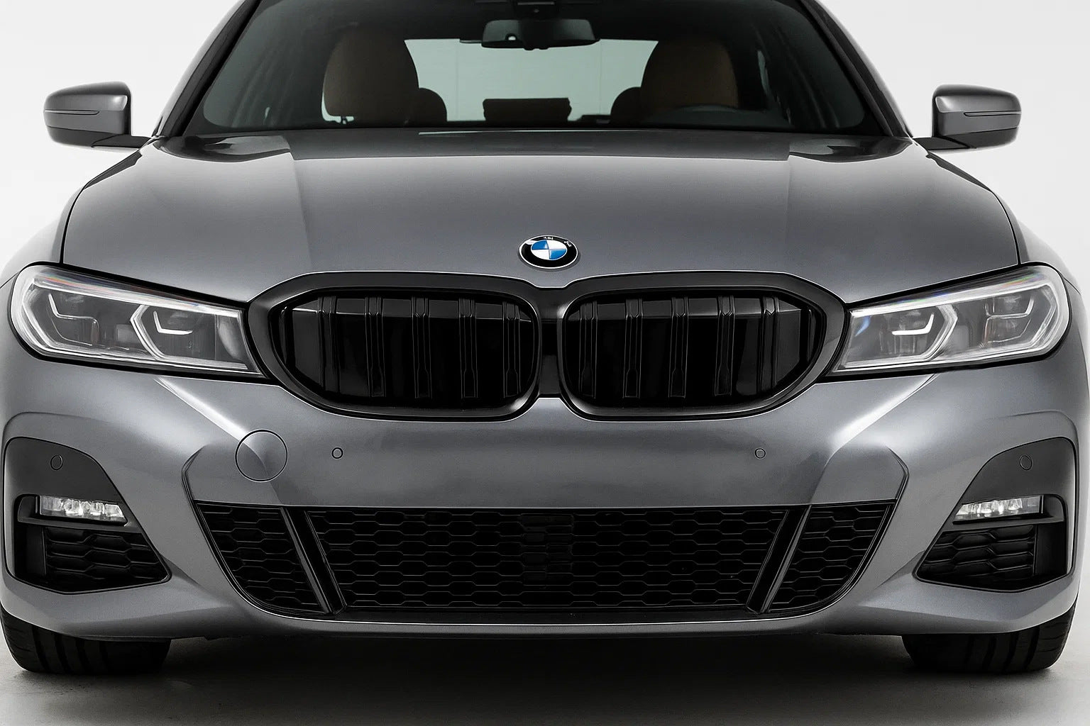 Kidney Grilles M-Look (for G28 2022+, Gloss Black) for BMW 3 Series G20/G21 2018- - image 1