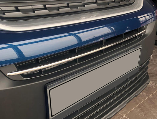 Chrome strip for bumper (stainless steel) for Peugeot Partner/Rifter 2019- - image 1