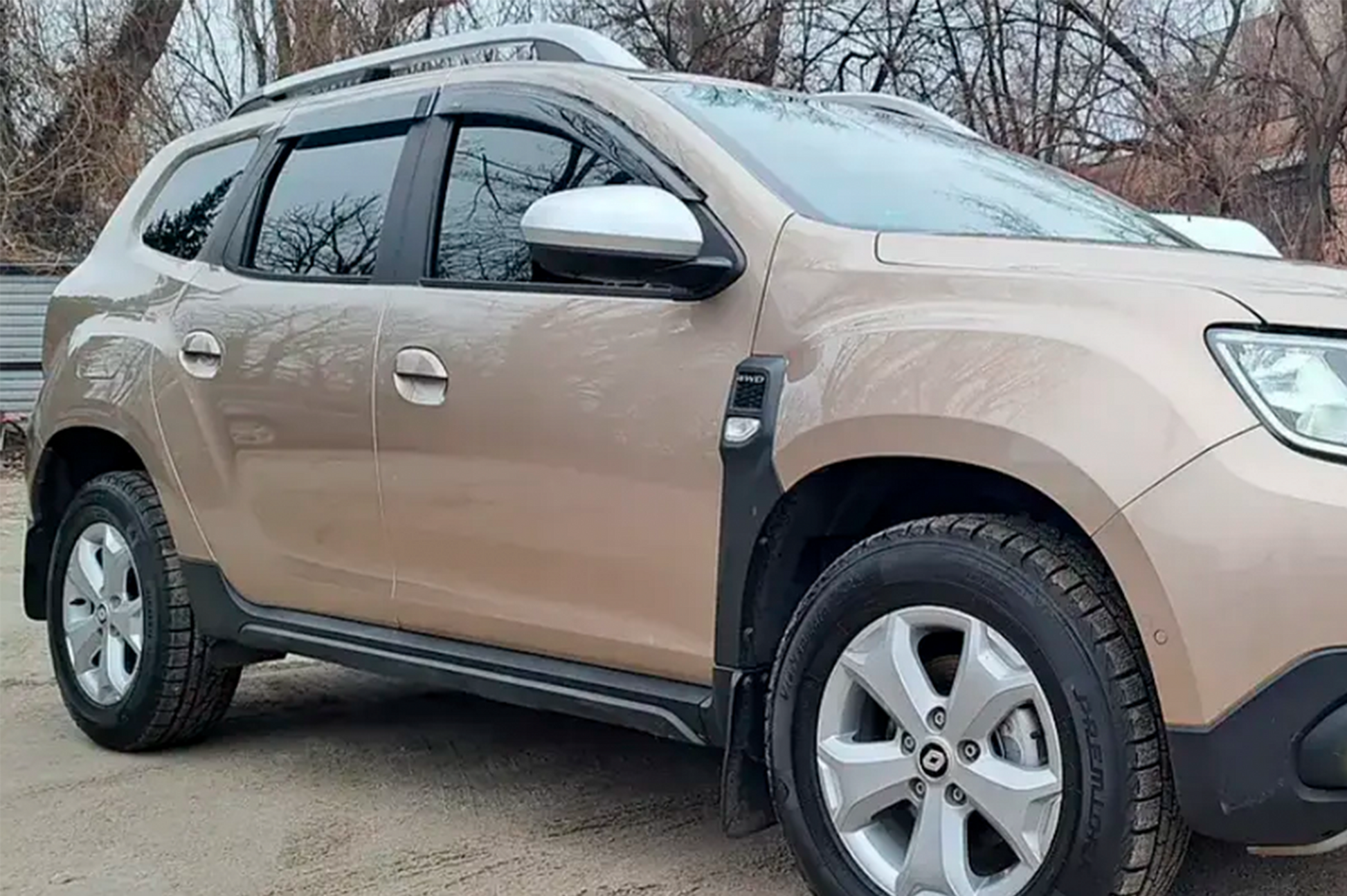 Window Deflectors (4 pcs, HIC) for Renault Duster 2018-2024 - image 1