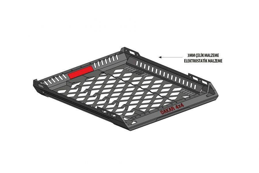 Dakar 4X4 roof basket (100 x 120 cm) - Reelken Auto