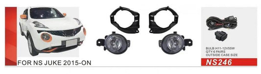 Fog lights 2015-2019 (2 pcs, halogen) for Nissan Juke 2010-2019 - Reelken Auto