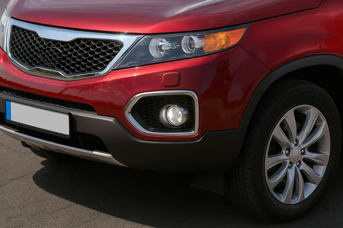 Fog Light Trim 2010-2013 (2 pcs, stainless steel) for Kia Sorento II XM 2009-2014 - image 1