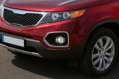 Fog Light Trim 2010-2013 (2 pcs, stainless steel) for Kia Sorento II XM 2009-2014 - image 1