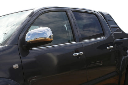 Window Trim Molding (4 pcs, Stainless Steel) for Toyota Hilux 2006-2015 - image 1