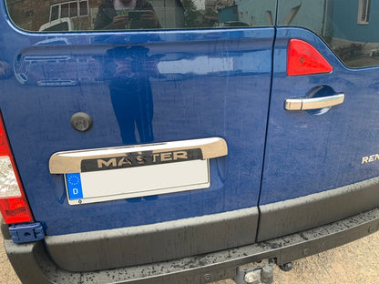 Stainless steel trim above license plate for Opel Movano 2010-2021 - image 2