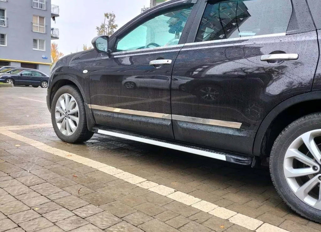 Carmos Door Mouldings (4 pcs, Stainless Steel) for Nissan Qashqai 2007-2010 - image 3