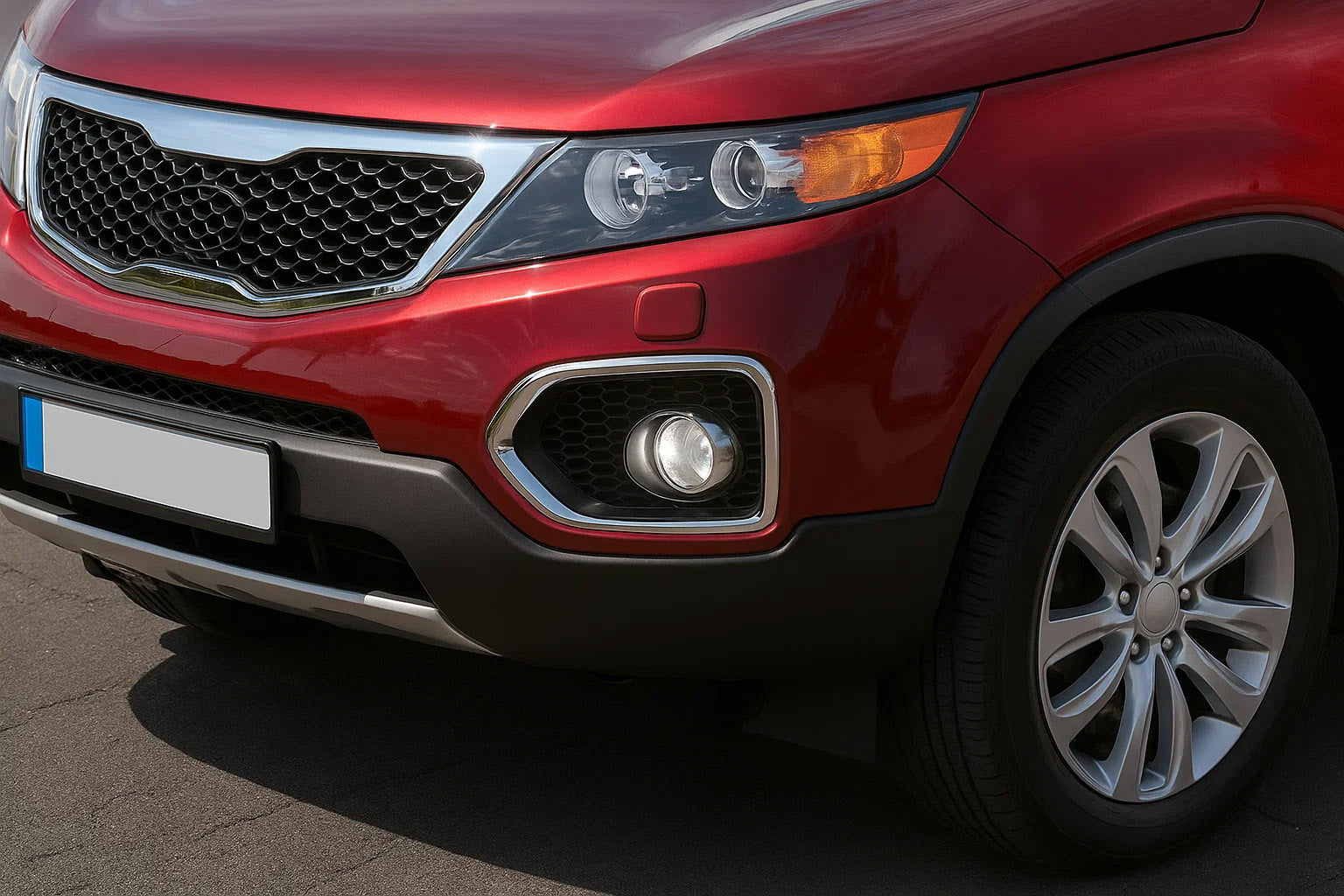 Fog Light Trim 2010-2013 (2 pcs, stainless steel) for Kia Sorento II XM 2009-2014 - image 1