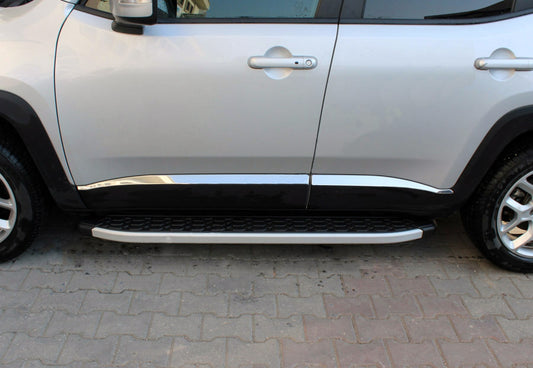 Door molding (4 pieces, stainless steel) for Jeep Renegade - image 1