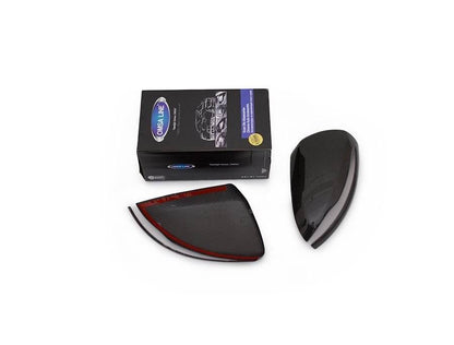 Mirror covers (2 pcs, carbon) for Mercedes C-class W205 2014-2021 - Reelken Auto