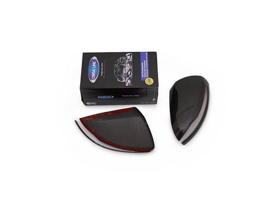 Mirror covers (2 pcs, carbon) for Mercedes S-class W222 - Reelken Auto