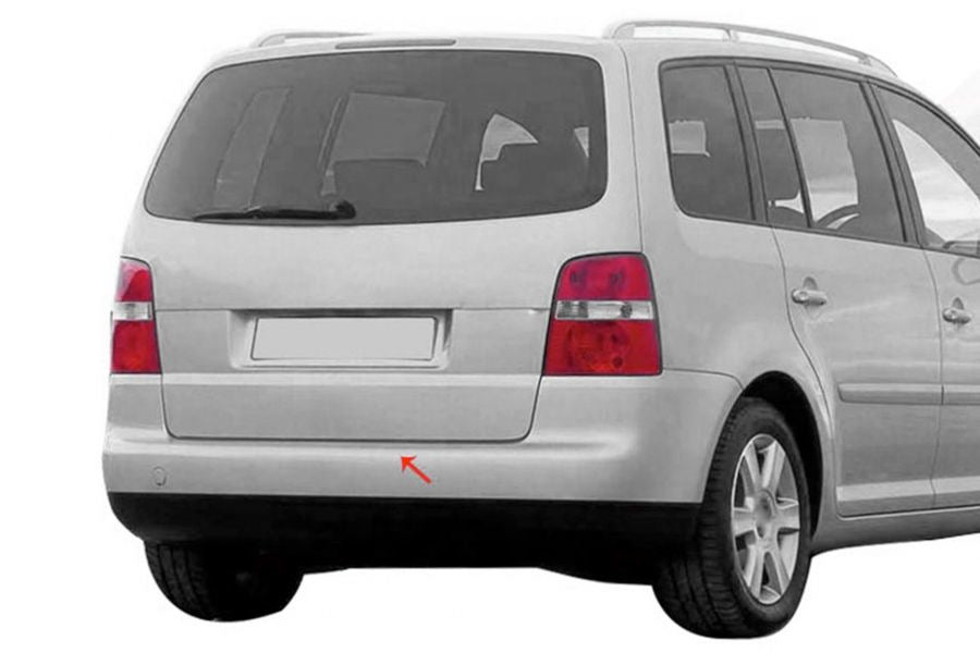 Rear bumper protector OmsaLine (stainless steel) for Volkswagen Touran 2003-2010 - image 3