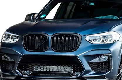 Kidney Grilles M-Look (2018-2021, Matte Black) for BMW X4 G02 2018- - image 1