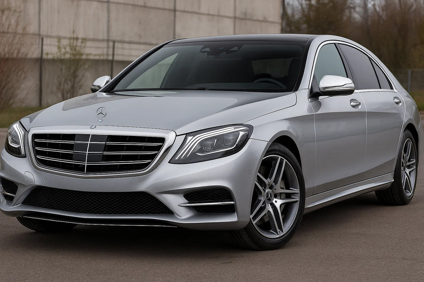 Mirror Covers (2 pcs, Stainless Steel) for Mercedes S-сlass W222 2013-2020 - image 3