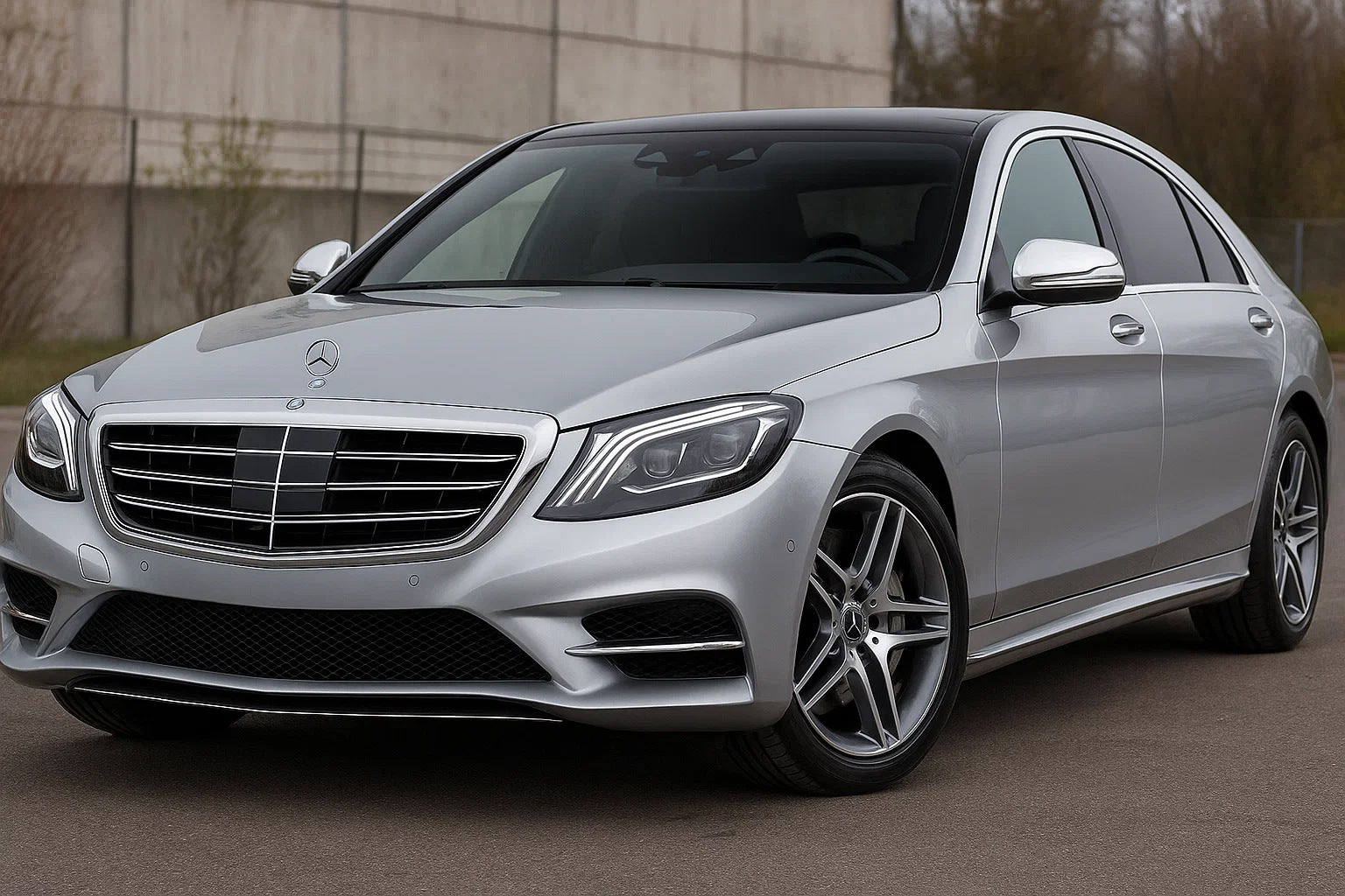 Mirror Covers (2 pcs, Stainless Steel) for Mercedes S-сlass W222 2013-2020 - image 3