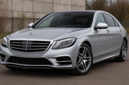 Mirror Covers (2 pcs, Stainless Steel) for Mercedes S-сlass W222 2013-2020 - image 3