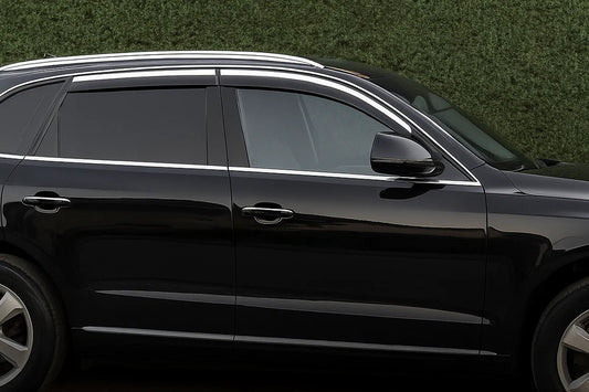Window Deflectors with Chrome Trim Niken Luxury (4 pcs) for Audi Q5 2008-2017 - image 1
