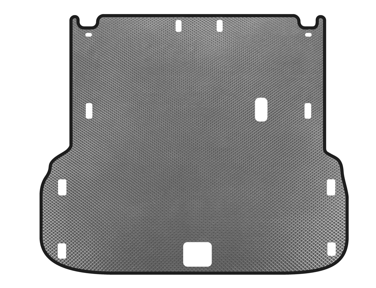 EVA Trunk Mat (up to 2nd Row, Gray) for Infiniti QX60 2016-2021 - image 1