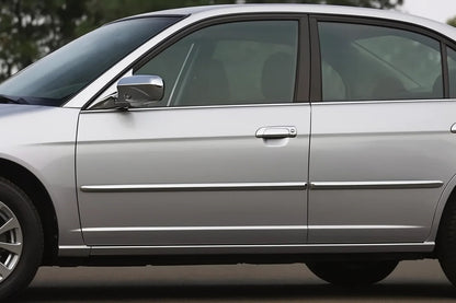 Chrome Door Handle Covers (8 pcs, Stainless Steel) for Honda Civic Sedan VII 2001-2006 - image 1