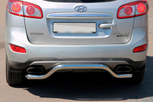 Rear Bar AK007-2 (Stainless Steel) for Hyundai Santa Fe 2 2006-2012 - image 1