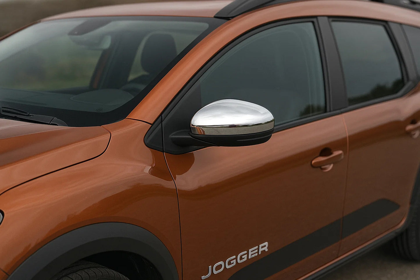 Mirror Covers (2 pcs, Stainless Steel) for Dacia Jogger 2022- - image 1