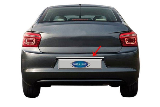 Plates above the number (stainless steel) for Citroen C-Elysee - Reelken Auto