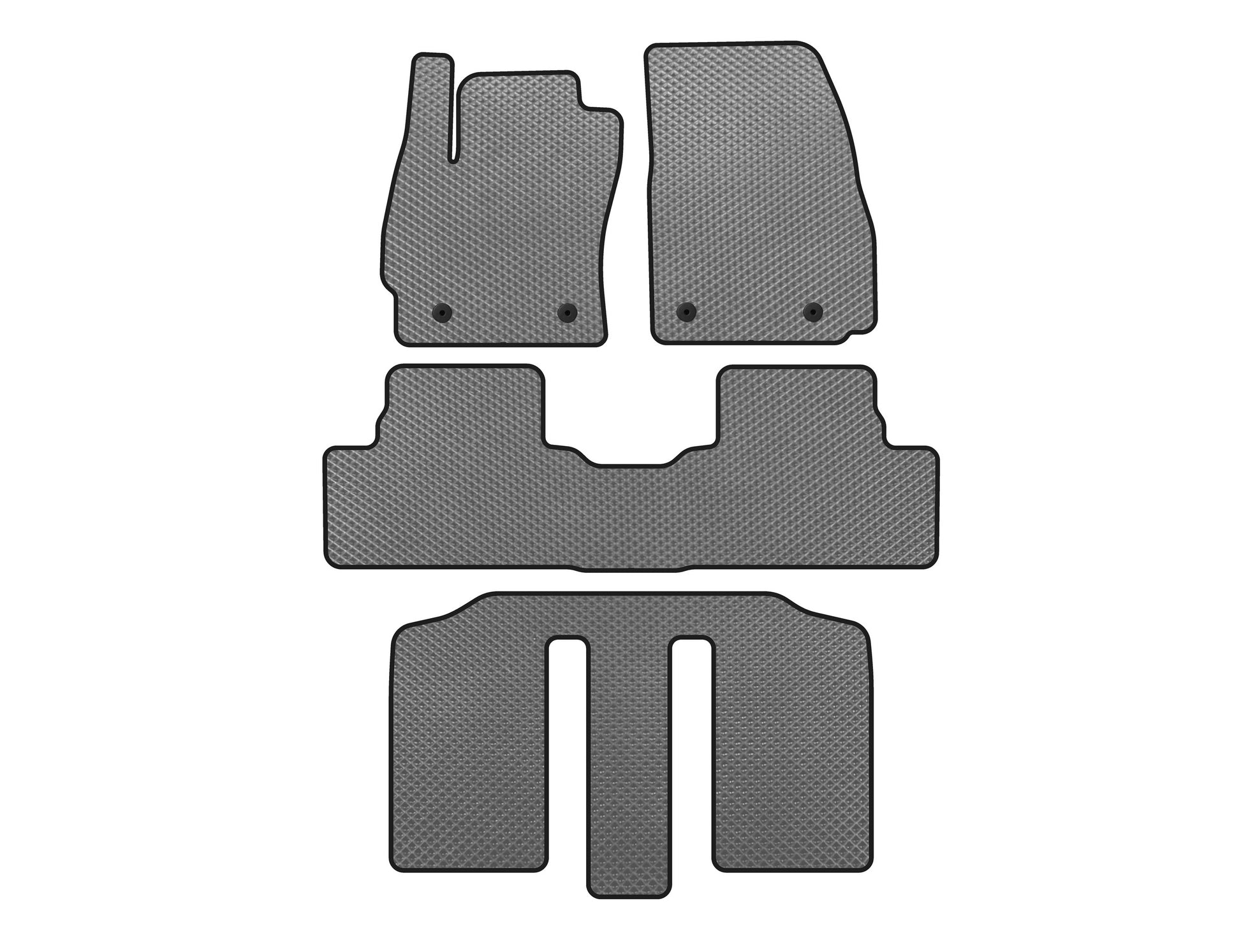 EVA Floor Mats (3 Rows, Gray) for Mazda 5 2010-2018 - image 1