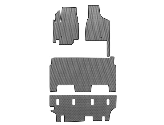 EVA floor mats (2008-2020, 3 rows, 8 seats/SXT trim, Gray) for Dodge Grand Caravan V 2008-2020 - image 1